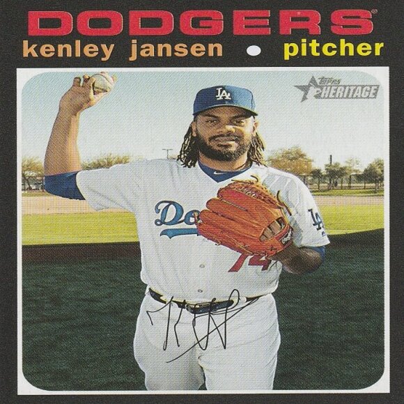 Kenley Jansen - 2020 Topps Heritage Series MLB Card - Picture 1 of 2